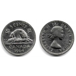 (57) Canadá. 1964. 5 Cents (MBC+)