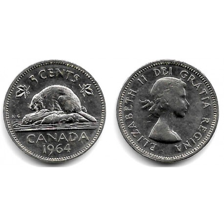 (57) Canadá. 1964. 5 Cents (MBC+)