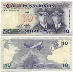 (56) Lituania. 1993. 10 Litu (MBC)
