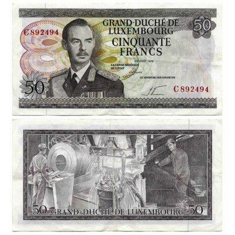 (55a) Luxemburgo. 1972. 50 Francs (BC+)