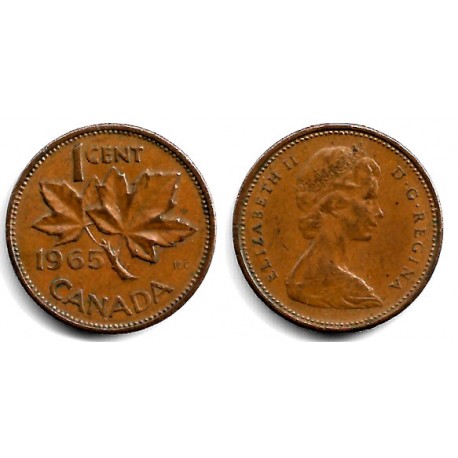 (59.1) Canadá. 1965. 1 Cent (MBC-)