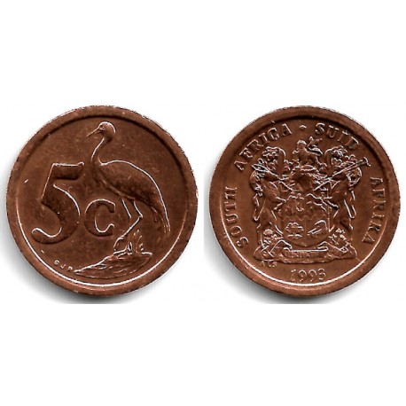 (134) Sudáfrica. 1993. 2 Cents (MBC)