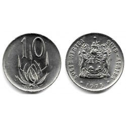 (85) Sudáfrica. 1975. 10 Cents (MBC+)