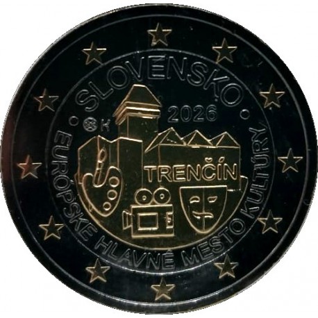 Eslovaquia. 2026. 2 Euro (SC) Oro & Rutenio