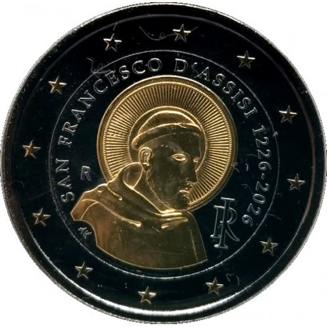 Italia. 2026. 2 Euro (SC) Oro & Rutenio
