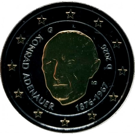 Alemania. 2026. 2 Euro (SC) Oro & Rutenio