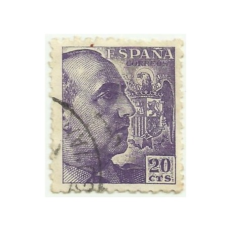 (922)  1940-45. 20 Céntimos. General Franco (Usado)
