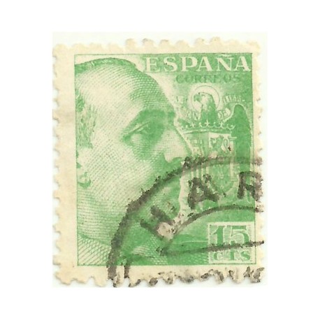 (921)  1940-45. 15 Céntimos. General Franco (Usado)