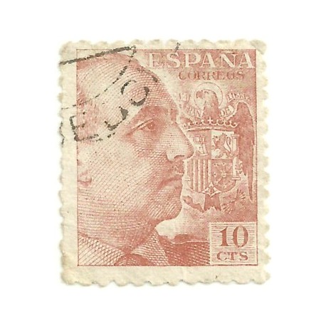 (920)  1940-45. 10 Céntimos. General Franco (Usado)