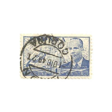 (884)  1939. 1 Peseta. Juan de la Cierva (Usado)