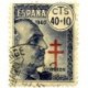 (938)  1940. 40+10 Céntimos. Pro Tuberculosos (Usado)