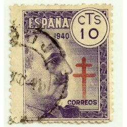 (936)  1940. 10 Céntimos. Pro Tuberculosos (Usado)