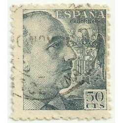 (927)  1940-45. 50 Céntimos. General Franco (Usado)