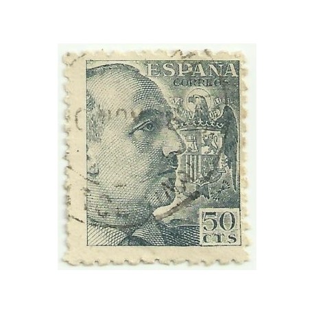 (927)  1940-45. 50 Céntimos. General Franco (Usado)