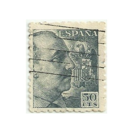 (927)  1940-45. 50 Céntimos. General Franco (Usado)