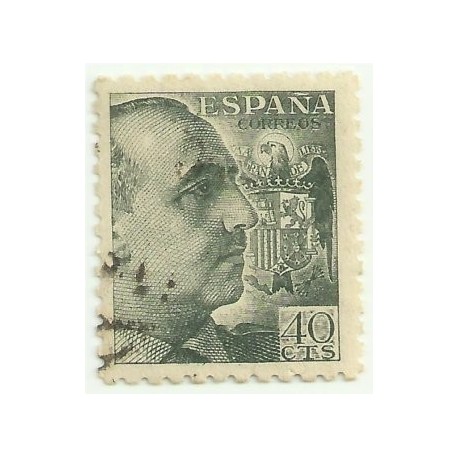 (925)  1940-45. 40 Céntimos. General Franco (Usado)