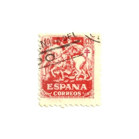 (993)  1945. 10 Céntimos. Pro Tuberculosos (Usado)