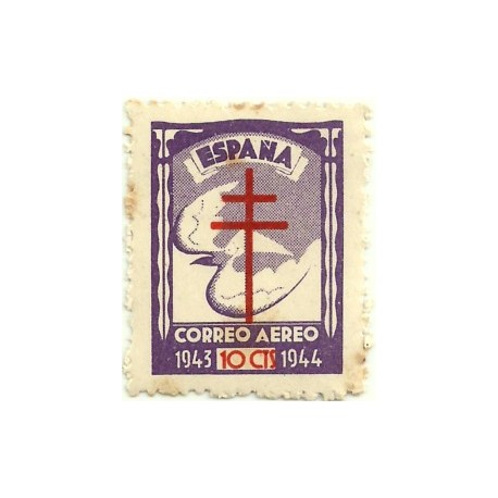 (973)  1943. 10 Céntimos. Pro Tuberculosos (Nuevo)