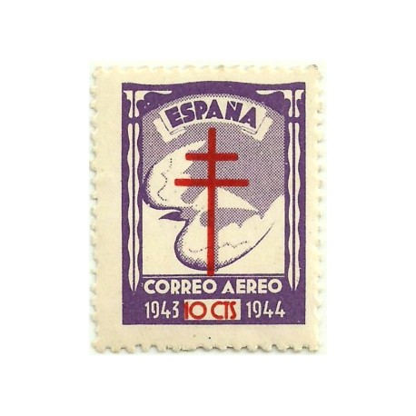 (973)  1943. 10 Céntimos. Pro Tuberculosos (Nuevo)