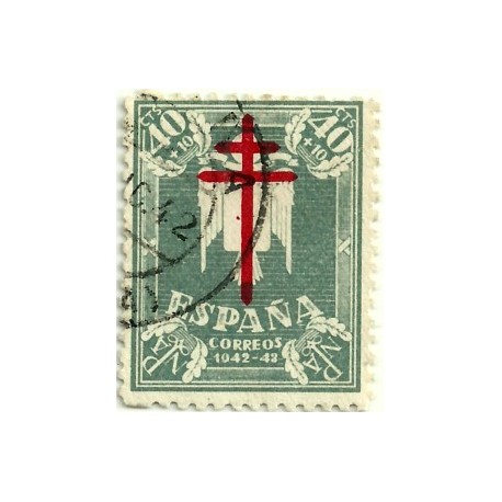 (959)  1942. 40 + 10 Céntimos. Pro Tuberculosos (Usado)