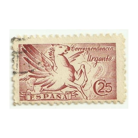 (952)  1942. 25 Céntimos. Pegaso (Usado)