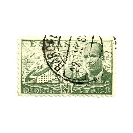 (945)  1941-47. 2 Pesetas. Juan de la Cierva (Usado)