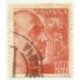 (1054)  1949-53. 60 Céntimos. General Franco (Usado)