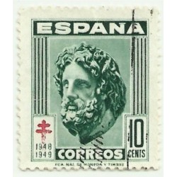 (1041)  1948. 10 Céntimos. Pro Tuberculosos (Usado)