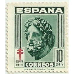 (1041)  1948. 10 Céntimos. Pro Tuberculosos (Nuevo, sin goma)