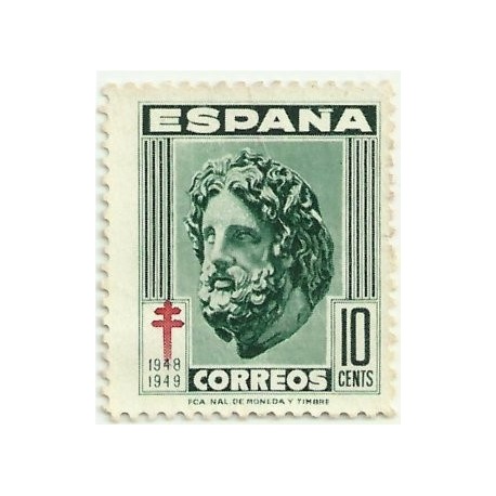 (1041)  1948. 10 Céntimos. Pro Tuberculosos (Nuevo, sin goma)