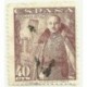 (1027)  1948-54. 40 Céntimos. General Franco y Castillo de la Mota (Usado)