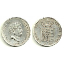 (C153c) Estados Italianos. Nápoles y Sicilia. 1854. 120 Grana (MBC) (Plata)