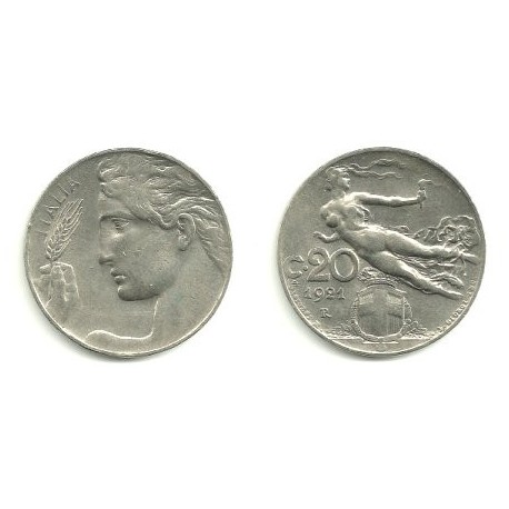 (44) Italia. 1921. 20 Centesimi (EBC)