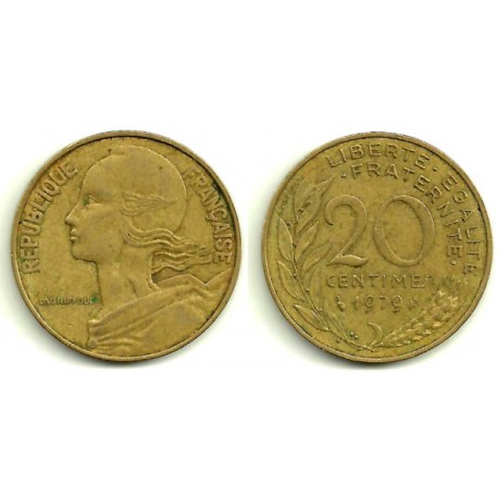 (930) Francia. 1979. 20 Centimes (MBC-)