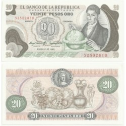 (409.d) Colombia. 1983. 20 Pesos Oro (EBC)