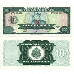 (256) Haití. 1991. 10 Gourdes (SC)