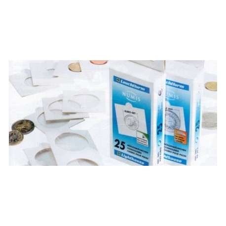 (ADHESIVO) Cartons para Monedas de 25mm