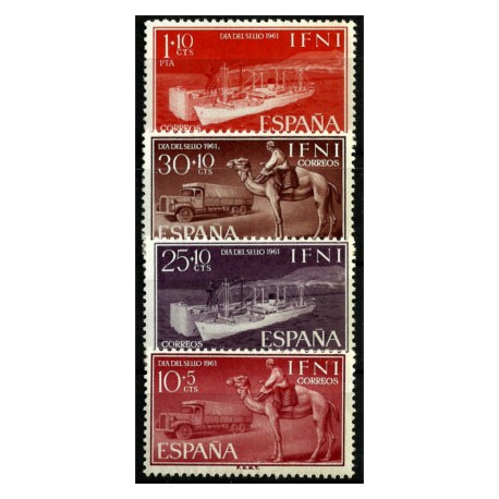 Sidi Ifni. 1961. Serie Completa. Dia del Sello