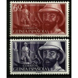 Guinea Española. 1955. Serie Completa. Centenario del Explorador Manuel Iradier