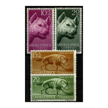 Sahara Español. 1957. Serie Completa. Dia del Sello