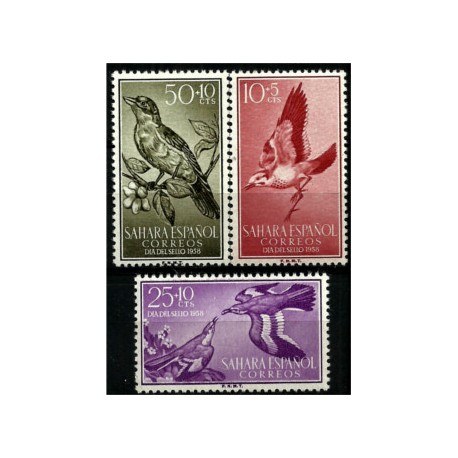 Sahara Español. 1958. Serie Completa. Dia del Sello