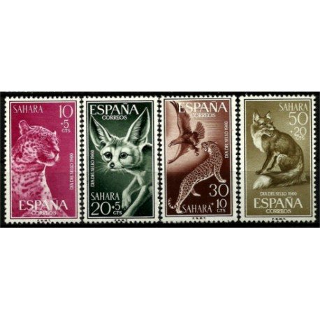 Sahara Español. 1960. Serie Completa. Dia del Sello