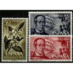 Fernando Poo. 1963. Serie Completa. Dia del Sello