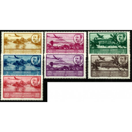 Golfo de Guinea. 1951. Serie Completa. Correo Aéreo