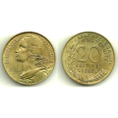 (930) Francia. 1982. 20 Centimes (MBC)