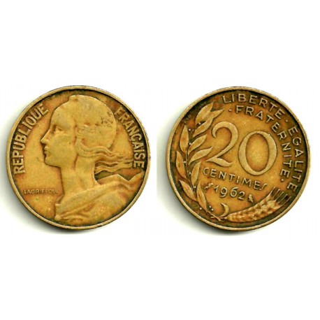 (930) Francia. 1962. 20 Centimes (BC)