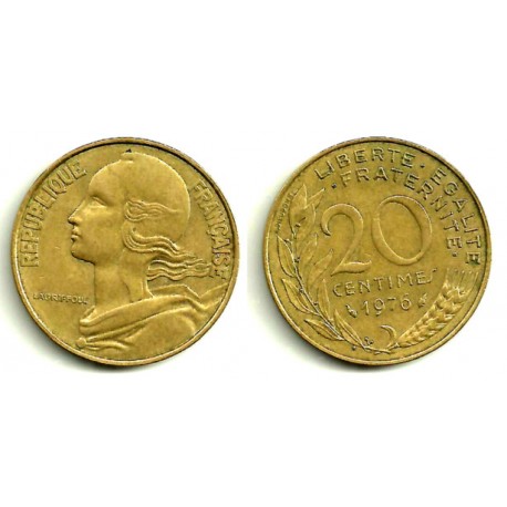 (930) Francia. 1976. 20 Centimes (MBC)