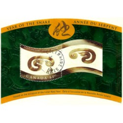 Canadá. Hoja Conmemorativa. Año de la Serpiente