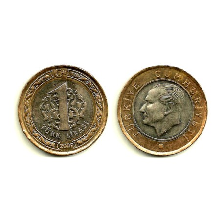 (1244) Turquia. 2009. 1 Lira (MBC+)
