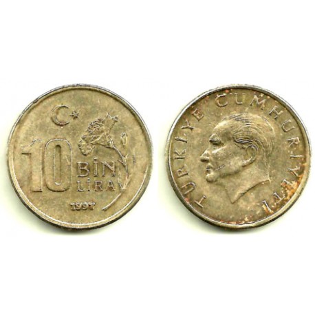(1027.1) Turquia. 1997. 10 Bin Lira (MBC)